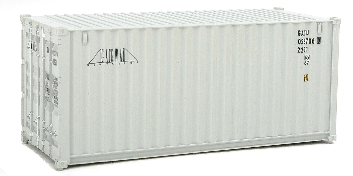 20' Corrugated Container - Assembled -- Gateway (gray)-1