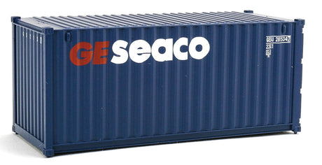 20' Corrugated Container - Assembled -- GE Seaco (blue, white, red)-2