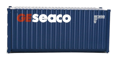 20' Corrugated Container - Assembled -- GE Seaco (blue, white, red)-3