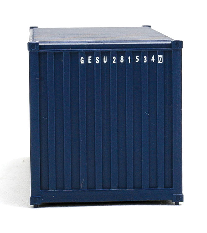 20' Corrugated Container - Assembled -- GE Seaco (blue, white, red)-5