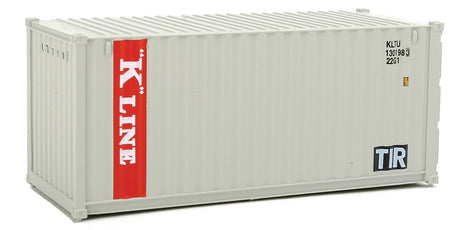 20' Corrugated Container - Assembled -- K-Line (gray, red, white)-2