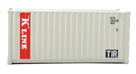 20' Corrugated Container - Assembled -- K-Line (gray, red, white)-3