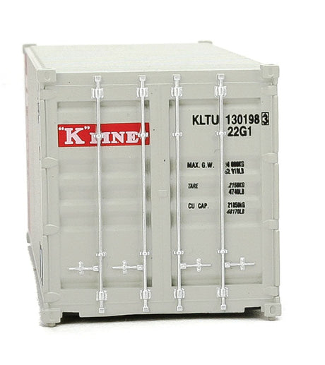20' Corrugated Container - Assembled -- K-Line (gray, red, white)-4