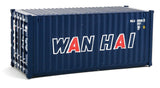 20' Corrugated Container - Assembled -- Wan Hai (blue, white, red A Lettering)-1