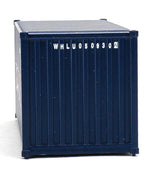 20' Corrugated Container - Assembled -- Wan Hai (blue, white, red A Lettering)-5