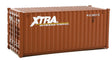20' Corrugated Container - Assembled -- Xtra Leasing (brown, white)-1