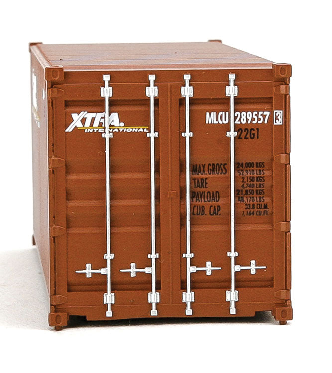 20' Corrugated Container - Assembled -- Xtra Leasing (brown, white)-4