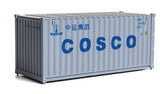 20' Corrugated Container - Assembled -- China Ocean Shipping Company (gray, blue)-2
