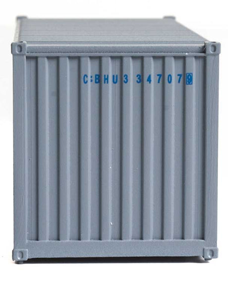 20' Corrugated Container - Assembled -- China Ocean Shipping Company (gray, blue)-4