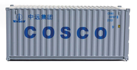 20' Corrugated Container - Assembled -- China Ocean Shipping Company (gray, blue)-5