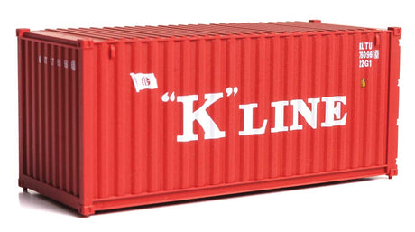 20' Corrugated Container - Assembled -- K-Line (red, white)-2