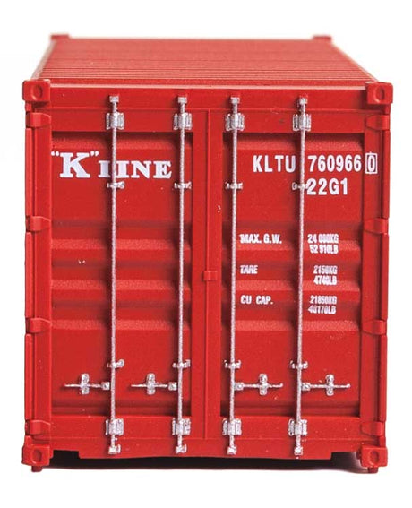 20' Corrugated Container - Assembled -- K-Line (red, white)-3
