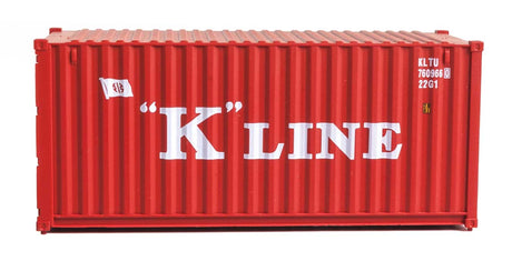 20' Corrugated Container - Assembled -- K-Line (red, white)-5