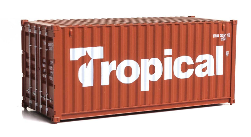 20' Corrugated Container - Assembled -- Tropical (brown, white)-1