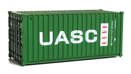 20' Corrugated Container - Assembled -- UASC (green, white, red)-1