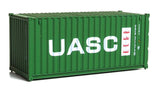 20' Corrugated Container - Assembled -- UASC (green, white, red)-2