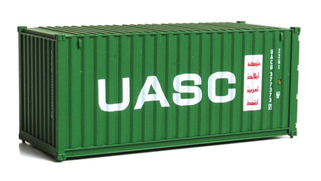 20' Corrugated Container - Assembled -- UASC (green, white, red)-2