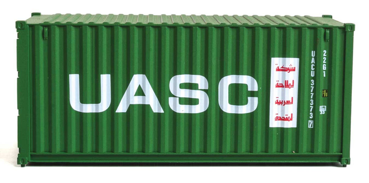 20' Corrugated Container - Assembled -- UASC (green, white, red)-5