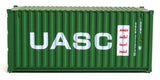 20' Corrugated Container - Assembled -- UASC (green, white, red)-5