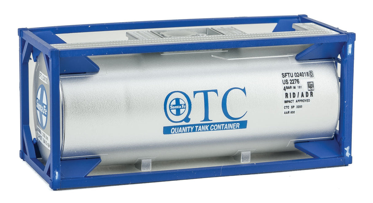 20' Tank Container - Kit -- Santa Fe (white, blue)-2