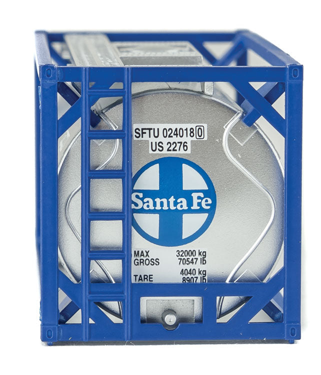 20' Tank Container - Kit -- Santa Fe (white, blue)-3