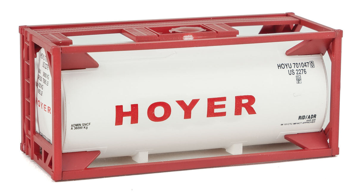 20' Tank Container - Kit -- Hoyer (white, red)-1