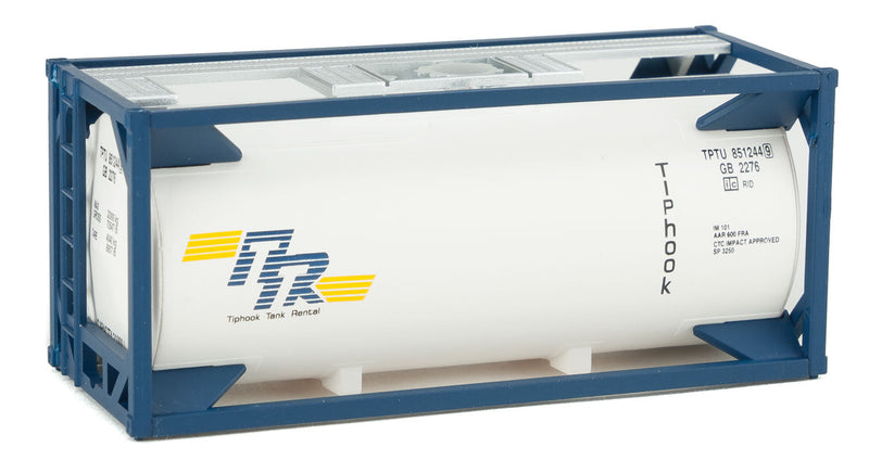 20' Tank Container - Kit -- Tiphook (white, blue)-1