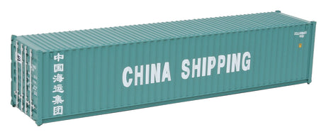40' Corrugated Container - Assembled -- China Shipping (green, white)-1