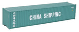 40' Corrugated Container - Assembled -- China Shipping (green, white)-2