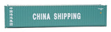 40' Corrugated Container - Assembled -- China Shipping (green, white)-5