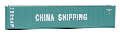 40' Corrugated Container - Assembled -- China Shipping (green, white)-5