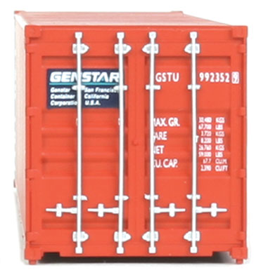 40' Corrugated Container - Assembled -- Genstar (orange, blue, white)-2