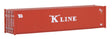 40' Corrugated Container - Assembled -- K-Line (red, white)-1