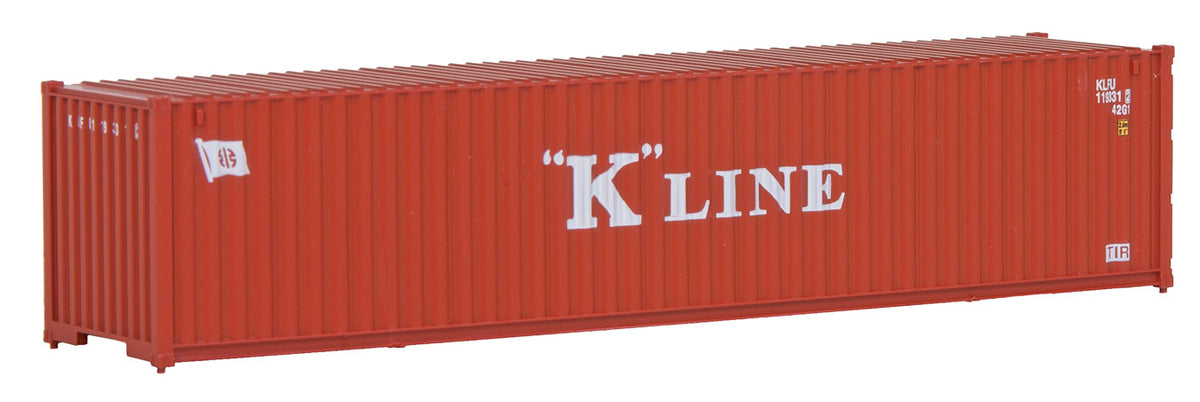 40' Corrugated Container - Assembled -- K-Line (red, white)-2