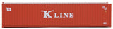 40' Corrugated Container - Assembled -- K-Line (red, white)-5