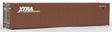 40' Corrugated Container - Assembled -- XTRA (brown, white)-1