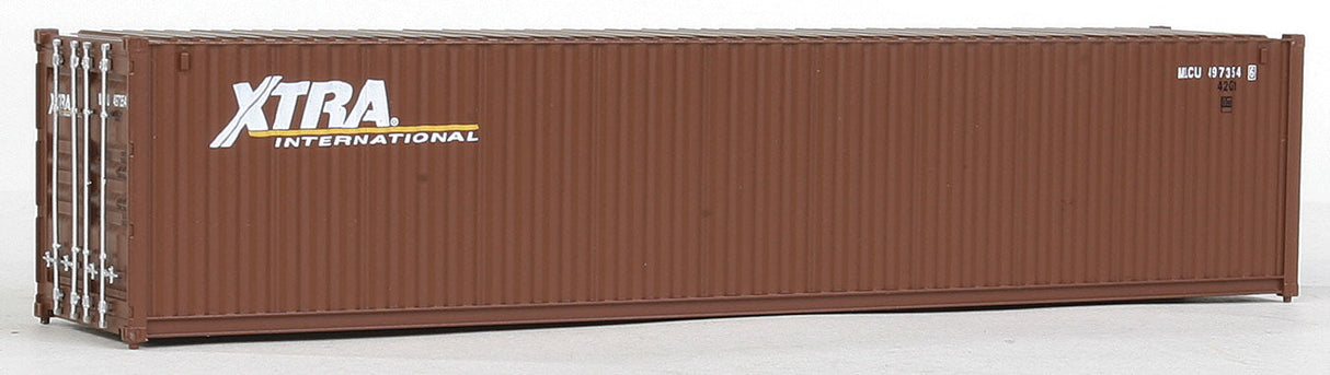 40' Corrugated Container - Assembled -- XTRA (brown, white)-1