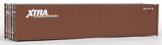 40' Corrugated Container - Assembled -- XTRA (brown, white)-1