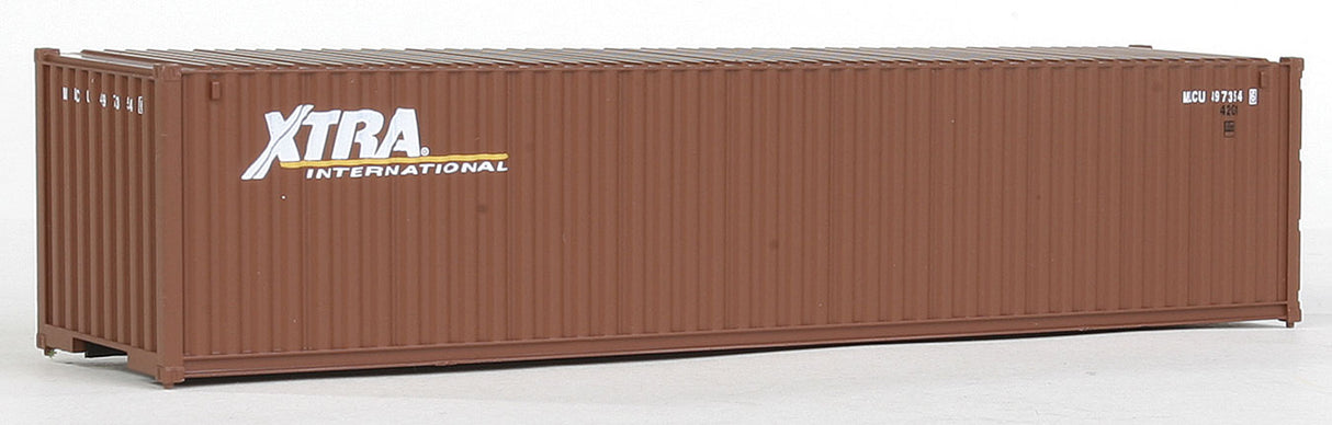 40' Corrugated Container - Assembled -- XTRA (brown, white)-2