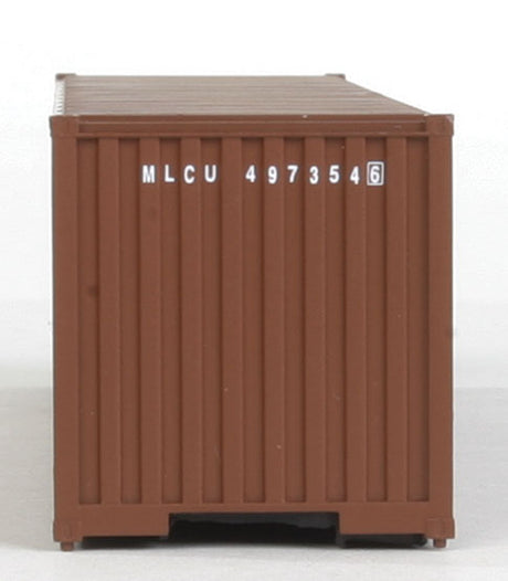 40' Corrugated Container - Assembled -- XTRA (brown, white)-4