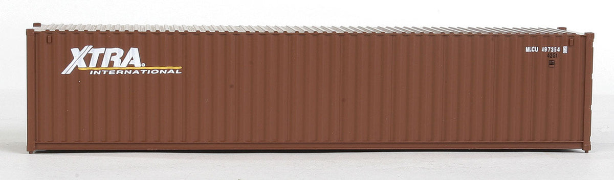 40' Corrugated Container - Assembled -- XTRA (brown, white)-5