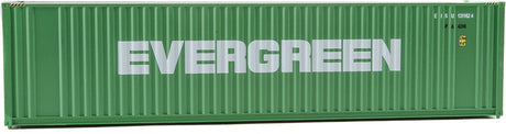 40' Hi Cube Corrugated Container w/Flat Roof - Assembled -- Evergreen (green, white)-4