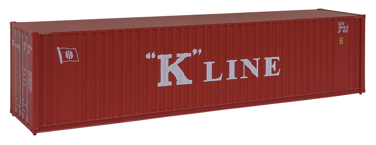 40' Hi Cube Corrugated Container w/Flat Roof - Assembled -- K-Line-2