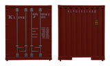 40' Hi Cube Corrugated Container w/Flat Roof - Assembled -- K-Line-3