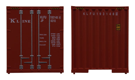 40' Hi Cube Corrugated Container w/Flat Roof - Assembled -- K-Line-3