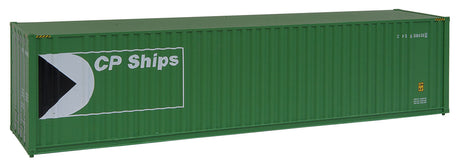 40' Hi Cube Corrugated Container w/Flat Roof - Assembled -- CP Ships (green, white, black; Multimark Logo)-2