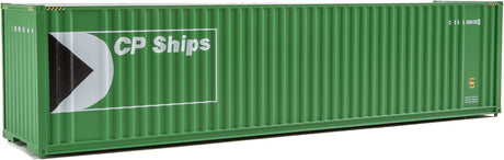 40' Hi Cube Corrugated Container w/Flat Roof - Assembled -- CP Ships (green, white, black; Multimark Logo)-3