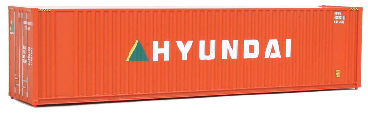 40' Hi Cube Corrugated Container w/Flat Roof - Assembled -- Hyundai-1