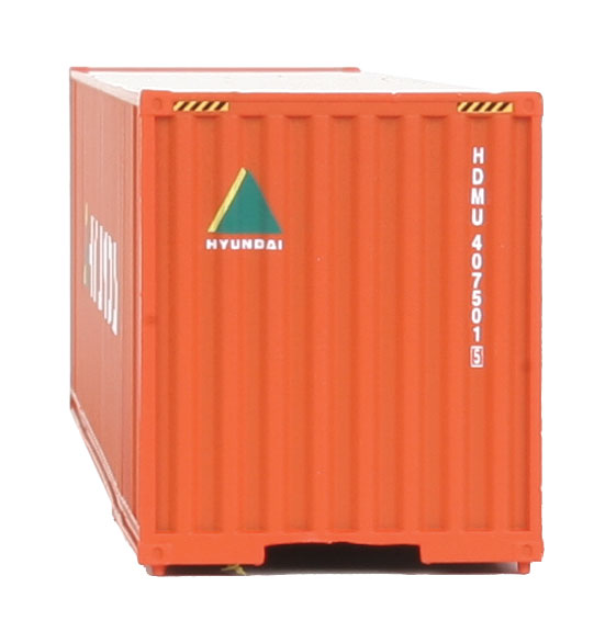 40' Hi Cube Corrugated Container w/Flat Roof - Assembled -- Hyundai-4