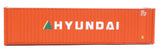 40' Hi Cube Corrugated Container w/Flat Roof - Assembled -- Hyundai-5